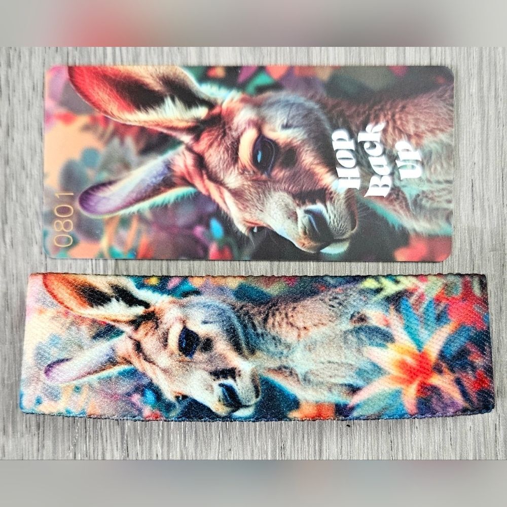 ZOX "HOP BACK UP" #801 AUSSIE ANIMAL NEW MEDIUM RARE GOLDIE KANGAROO WRISTBAND